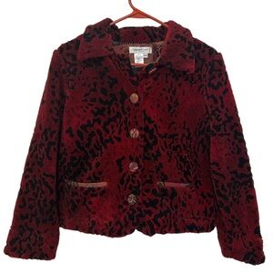 Vintage Coldwater Creek Animal Print Jacket